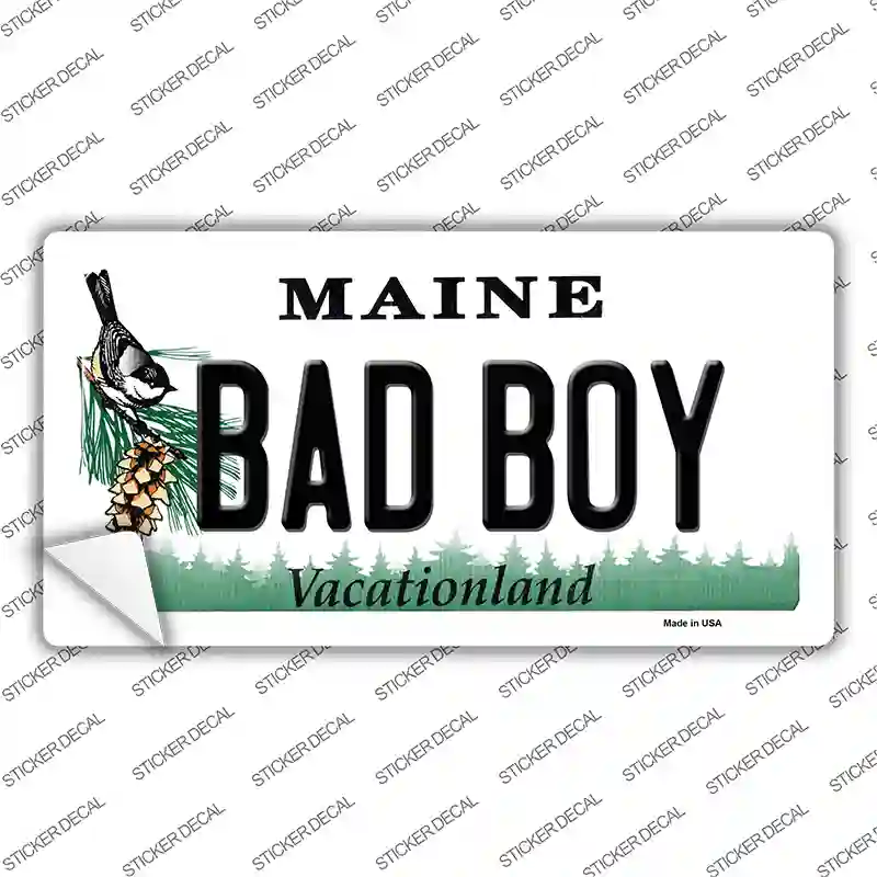 Bad Boy Maine Novelty Sticker Decal