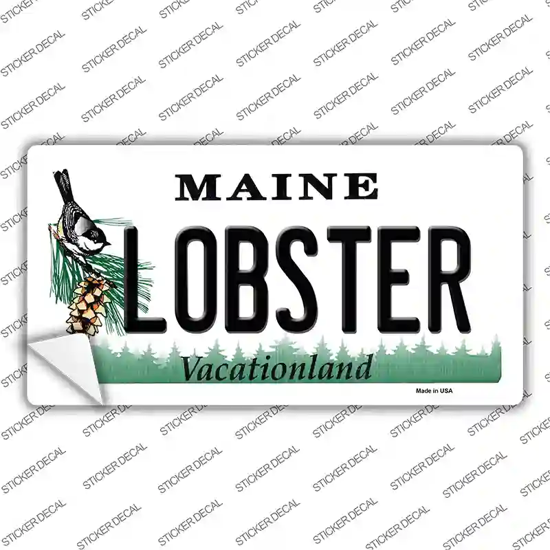 Lobster Maine Novelty Sticker Decal
