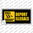 Deport Illegals Novelty Sticker Decal