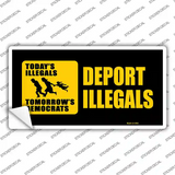 Deport Illegals Novelty Sticker Decal
