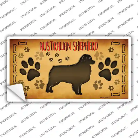 Australian Shepherd Novelty Sticker Decal