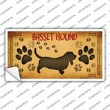 Basset Hound Novelty Sticker Decal