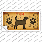 Beagle Novelty Sticker Decal
