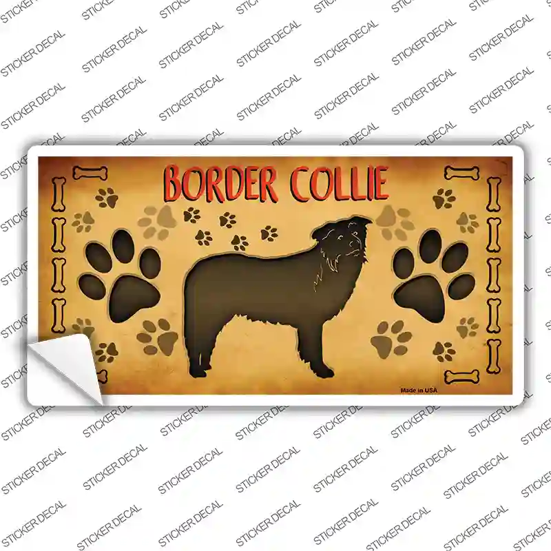 Border Collie Novelty Sticker Decal