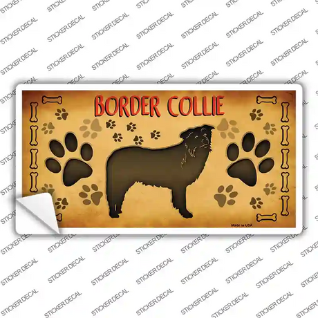 Border Collie Novelty Sticker Decal