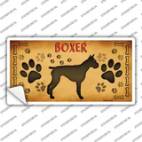 Boxer Novelty Sticker Decal