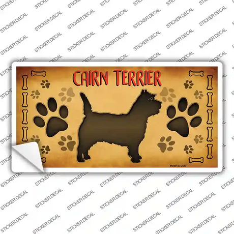 Cairn Terrier Novelty Sticker Decal