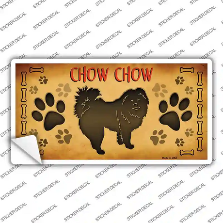 Chow Chow Novelty Sticker Decal