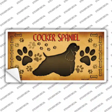 Cocker Spaniel Novelty Sticker Decal