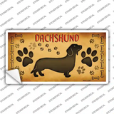 Dachshund Novelty Sticker Decal
