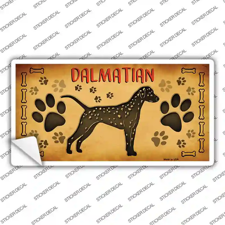 Dalmatian Novelty Sticker Decal