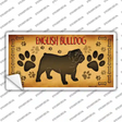 English Bulldog Novelty Sticker Decal