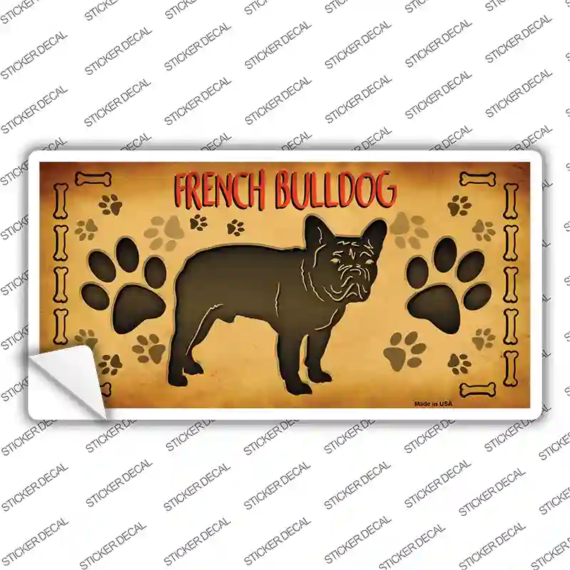 French Bulldog Novelty Sticker Decal