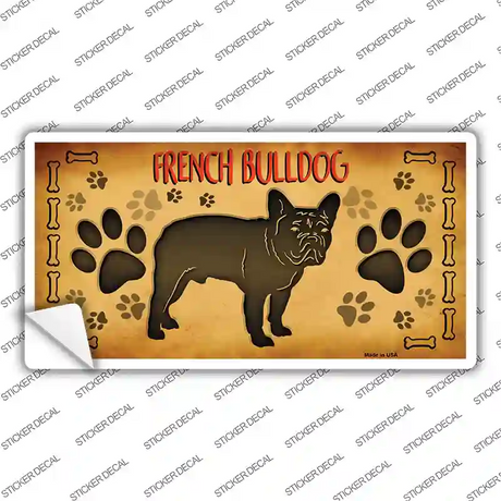 French Bulldog Novelty Sticker Decal
