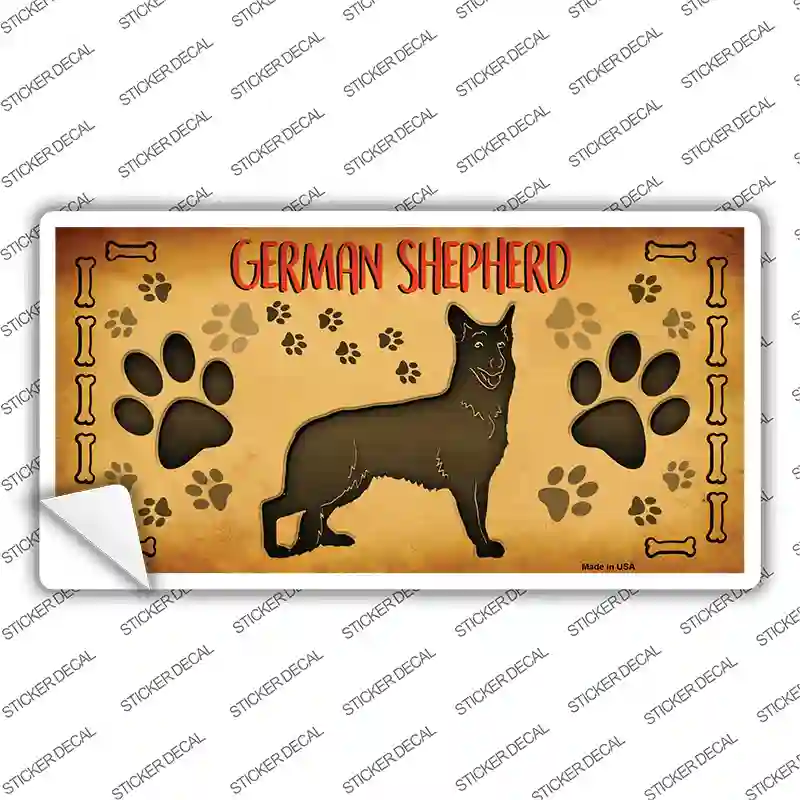 German Shepherd Novelty Sticker Decal