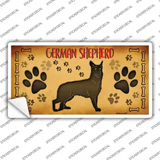 German Shepherd Novelty Sticker Decal