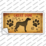 Great Dane Novelty Sticker Decal