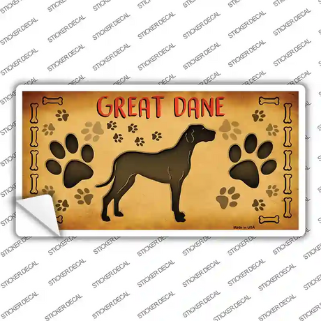 Great Dane Novelty Sticker Decal