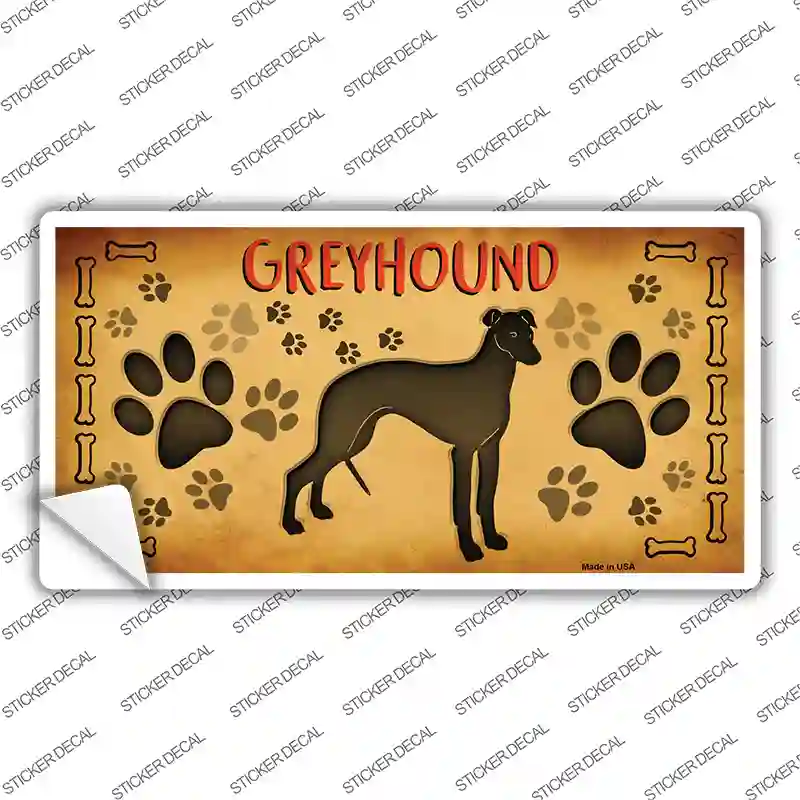 Greyhound Novelty Sticker Decal