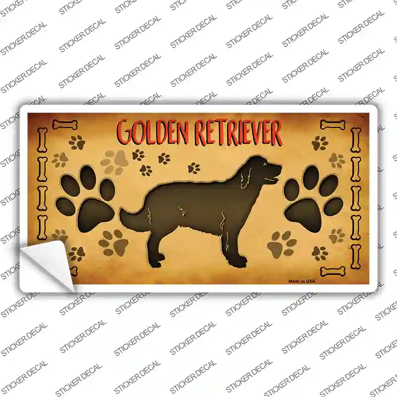Golden Retriever Novelty Sticker Decal