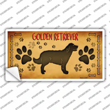 Golden Retriever Novelty Sticker Decal