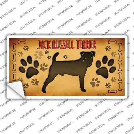 Jack Russell Terrier Novelty Sticker Decal