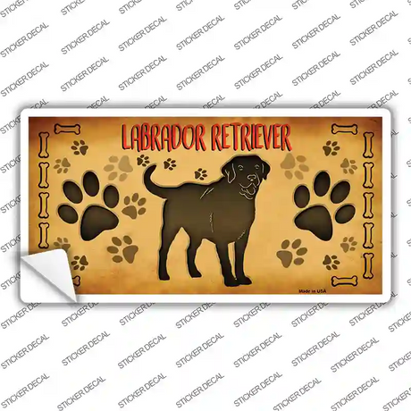 Labrador Retriever Novelty Sticker Decal