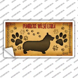 Pembroke Welsh Corgi Novelty Sticker Decal