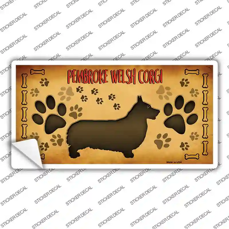 Pembroke Welsh Corgi Novelty Sticker Decal