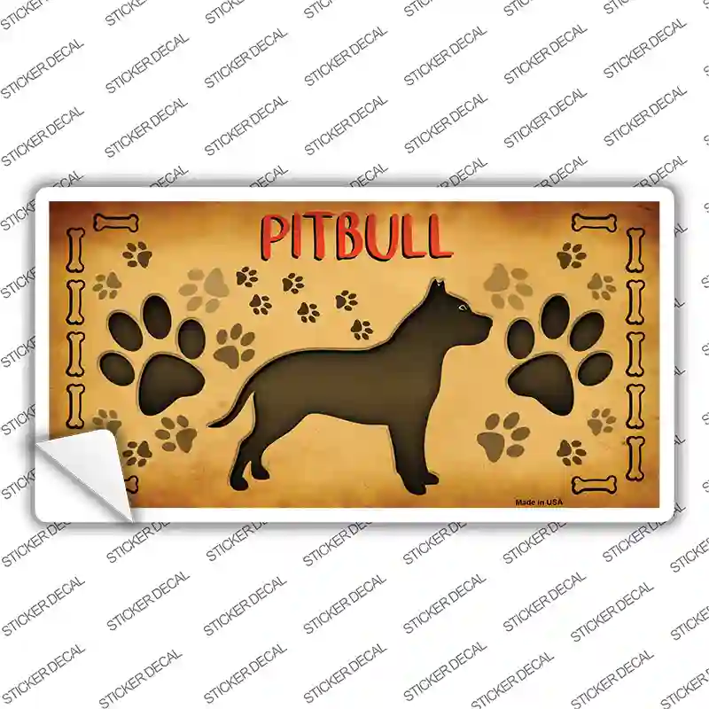 Pitbull Novelty Sticker Decal