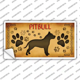 Pitbull Novelty Sticker Decal