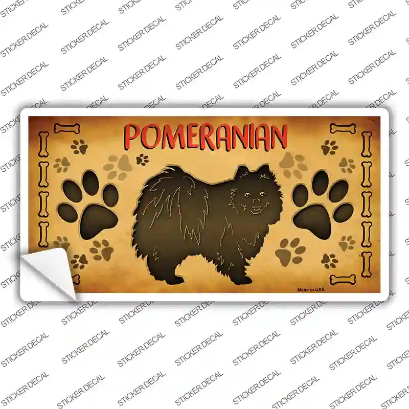 Pomeranian Novelty Sticker Decal