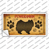 Pomeranian Novelty Sticker Decal