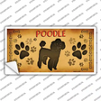 Poodle Novelty Sticker Decal