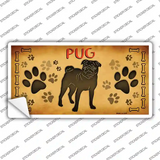 Pug Novelty Sticker Decal