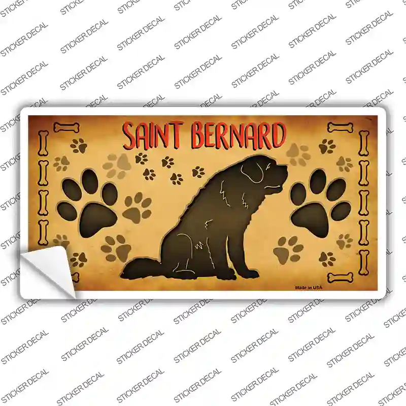 Saint Bernard Novelty Sticker Decal