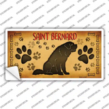 Saint Bernard Novelty Sticker Decal