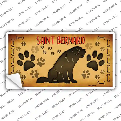 Saint Bernard Novelty Sticker Decal