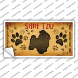 Shih Tzu Novelty Sticker Decal