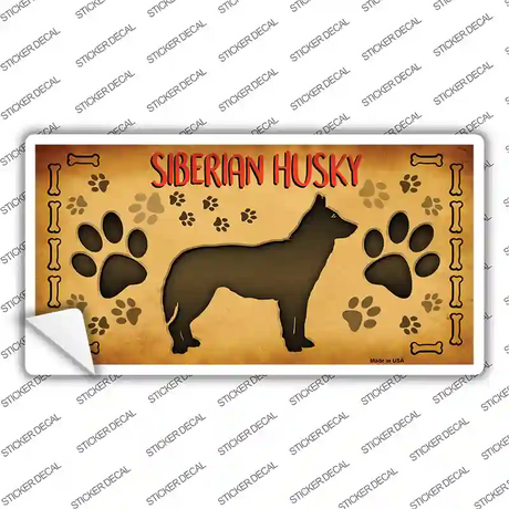 Siberian Husky Novelty Sticker Decal