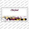 Maryland State Background Novelty Sticker Decal