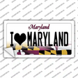 I Love Maryland Novelty Sticker Decal