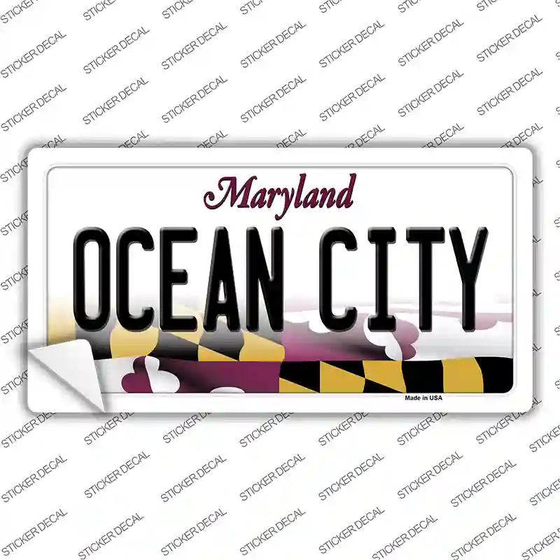 Ocean City Maryland Novelty Sticker Decal