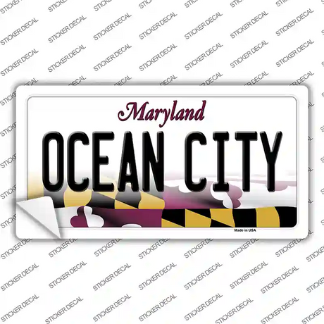 Ocean City Maryland Novelty Sticker Decal