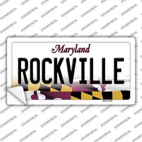 Rockville Maryland Novelty Sticker Decal