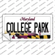 College Park Maryland Novelty Sticker Decal