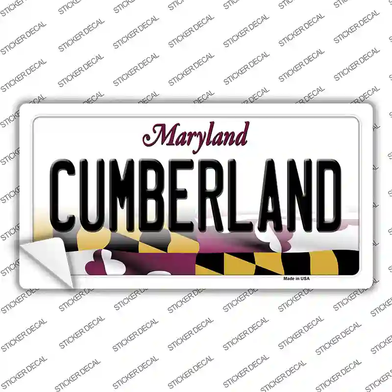 Cumberland Maryland Novelty Sticker Decal
