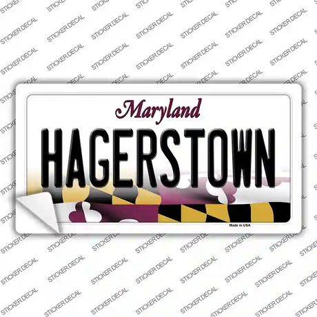 Hagerstown Maryland Novelty Sticker Decal