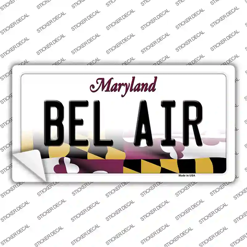 Bel Air Maryland Novelty Sticker Decal