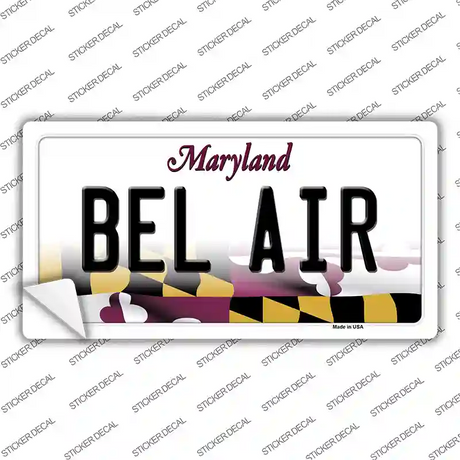 Bel Air Maryland Novelty Sticker Decal
